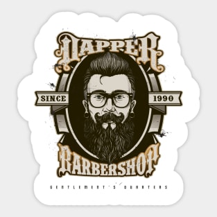 dapper barbershop milwaukee Sticker